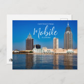 Carte Postale Voeux de Mobile Alabama (Devant / Derrière)