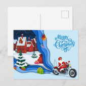 Carte Postale Vœux de Noël (Devant / Derrière)