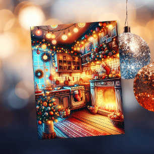 Carte Postale Voeux de Noël démodés