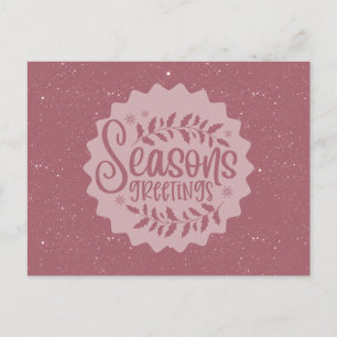 Carte Postale Vœux de Noël Script