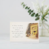 Carte Postale Voeux de Noël Vintage (Debout devant)