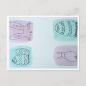 Carte Postale Vœux de Pâques (Devant)