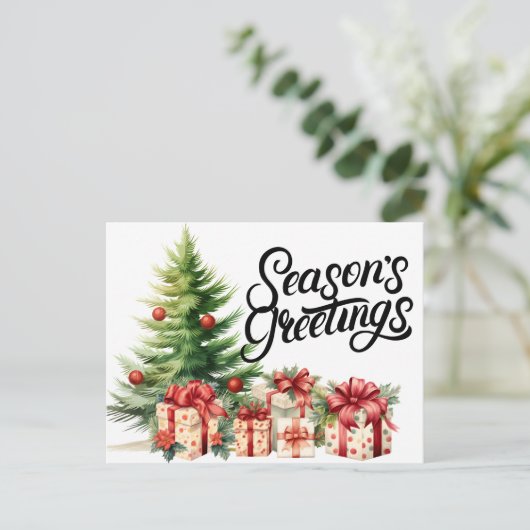 Carte Postale Vœux de saison (Debout devant)