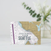 Carte Postale Voeux De Seattle Chart (Debout devant)