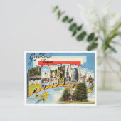 Carte Postale Voeux de Vintage voyage du Maryland (Debout devant)