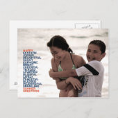 Carte Postale Voeux de voeux d'été (Devant / Derrière)