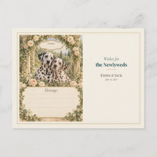 Carte Postale Vœux du livre d'or de mariage dalmatien