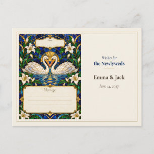 Carte Postale Vœux du livre d'or de mariage du Pélican