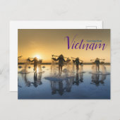 Carte Postale Voeux du Vietnam Postcard (Devant / Derrière)