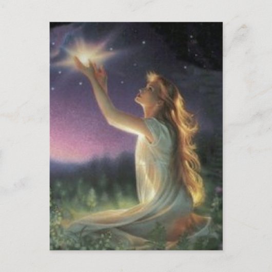 Carte Postale Voeux Parmi Les Étoiles (Devant)