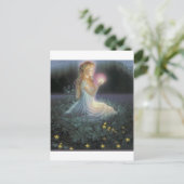 Carte Postale Voeux parmi les fleurs (Debout devant)