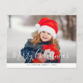 Carte Postale voeux vacances photo joyeux noël (Devant)
