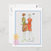 Carte Postale Vogue 1976 (Devant / Derrière)