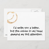 Carte postale Voices (Devant / Derrière)