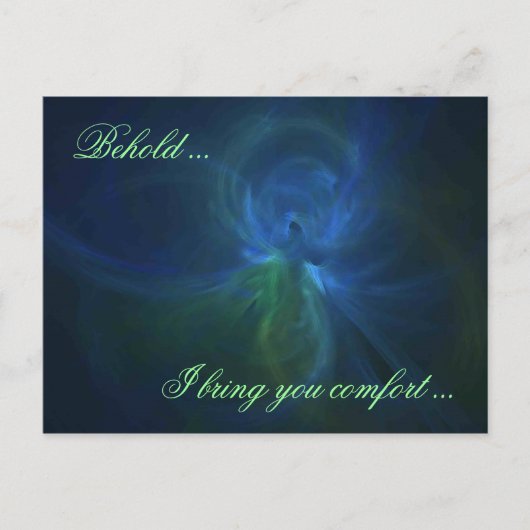 CARTE POSTALE VOICI ... JE VOUS APPORTE DU RÉCONFORT ... (Devant)