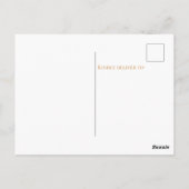 Carte Postale Voici Le Fils Baby shower Merci (Dos)