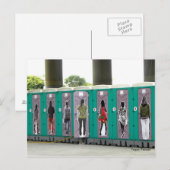 Carte Postale Voici les toilettes John/Portable :) (Devant / Derrière)