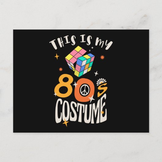 Carte Postale Voici mon costume des années 80 (Devant)