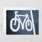 Carte Postale Voie cyclable (Devant / Derrière)