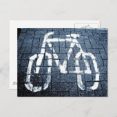 Carte Postale Voie cyclable - II (Devant / Derrière)