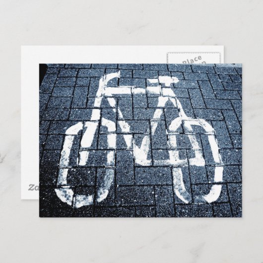 Carte Postale Voie cyclable - II (Devant / Derrière)