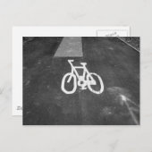 Carte Postale Voie cyclable - III (Devant / Derrière)