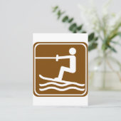 Carte Postale Voie de ski nautique (Debout devant)