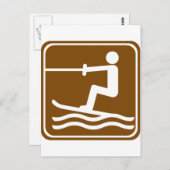 Carte Postale Voie de ski nautique (Devant / Derrière)