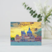 Carte Postale Voie navigable de l'église de la Basilique de Veni (Debout devant)