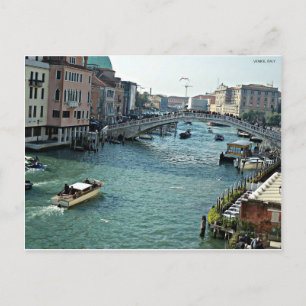 Carte Postale voie navigable Venise Italie