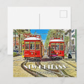 Carte Postale Voies de la Nouvelle-Orléans (Devant / Derrière)