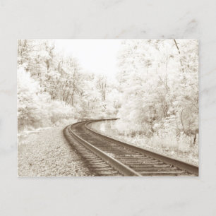 Carte Postale Voies ferroviaires infrarouges