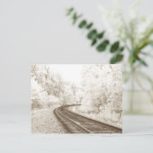 Carte Postale Voies ferroviaires infrarouges (Debout devant)