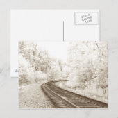 Carte Postale Voies ferroviaires infrarouges (Devant / Derrière)