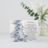 Carte Postale Voies fraîches de cadeaux inspirés (Debout devant)