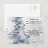 Carte Postale Voies fraîches de cadeaux inspirés (Devant / Derrière)