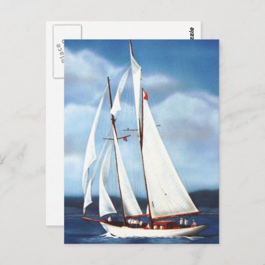 Carte Postale Voile (Devant / Derrière)