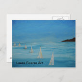 Carte Postale Voile (Devant / Derrière)