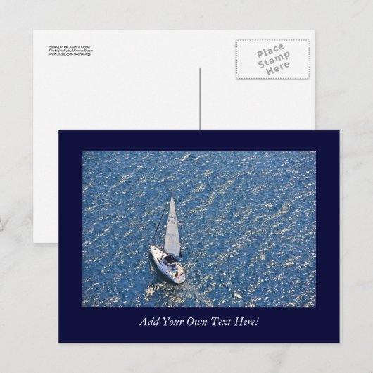 Carte Postale Voile (Devant / Derrière)