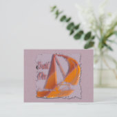 CARTE POSTALE VOILE (Debout devant)