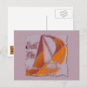 CARTE POSTALE VOILE (Devant / Derrière)