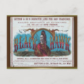 Carte Postale Voile à clipper Black Hawk (Devant)