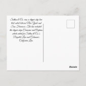 Carte Postale Voile à clipper Black Hawk (Dos)