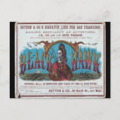 Carte Postale Voile à clipper Black Hawk (Devant)