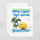 Carte Postale Voile aux îles Vierges britanniques (Devant / Derrière)