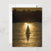 Carte Postale Voile avec ombre (Devant / Derrière)