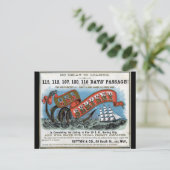 Carte Postale Voile clipper serpent de mer (Debout devant)