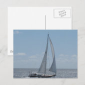 Carte Postale Voile dans les Caraïbes (Devant / Derrière)