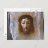 Carte Postale Voile de Veronica Par Domenico Fetti (Devant / Derrière)
