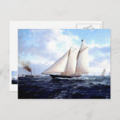 Carte Postale Voile et vapeur ensemble (Devant / Derrière)